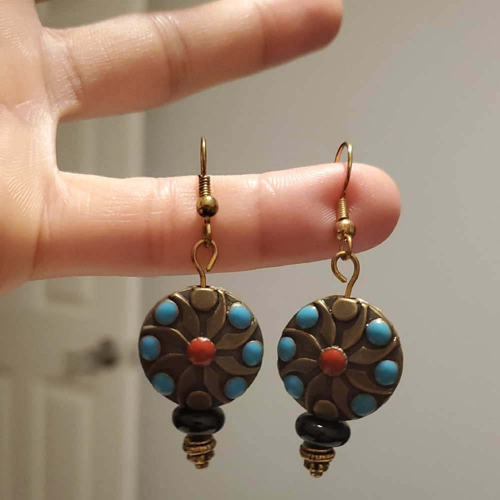 Bohemian Medallion Earrings